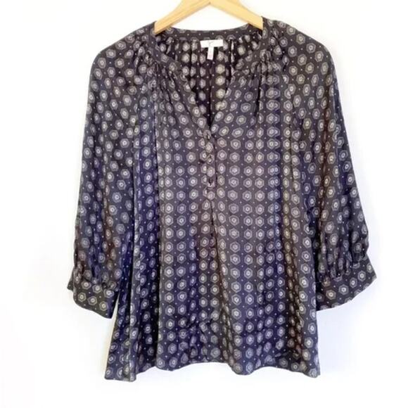 Joie Izzy 100% Silk Dot Print Blouse Small - Picture 3 of 8